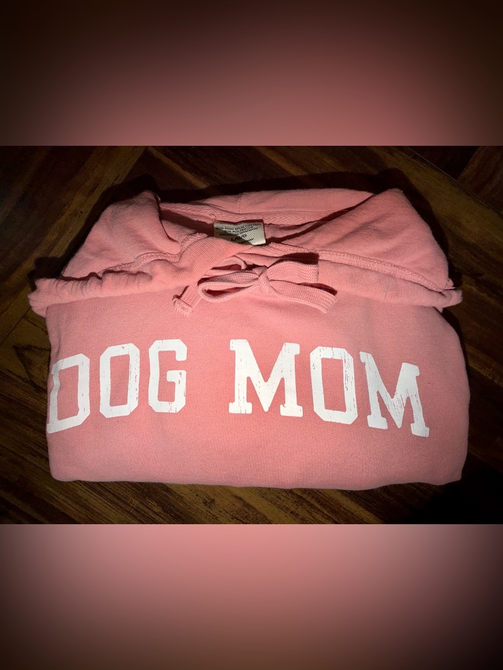 Pink "Dog Mom" Pullover Hoodie - Unbranded